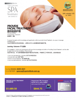 PROVIDE FACIAL TREATMENT