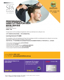 PERFORM BASIC HAIR CUTTING FOR MEN