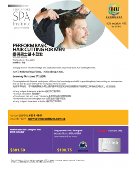 PERFORM BASIC HAIR CUTTING FOR MEN