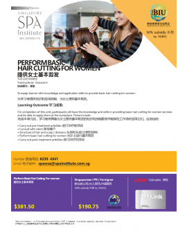 PERFORM BASIC HAIR CUTTING FOR WOMEN