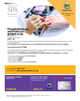 PROVIDE MANICURE AND PEDICURE