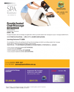 PROVIDE SEATED CHAIR MASSAGE